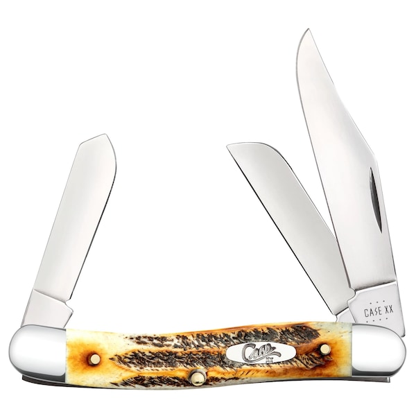 Case Cutlery Knife, Case 6.5 BoneStag Medium Stockman 65336 - main